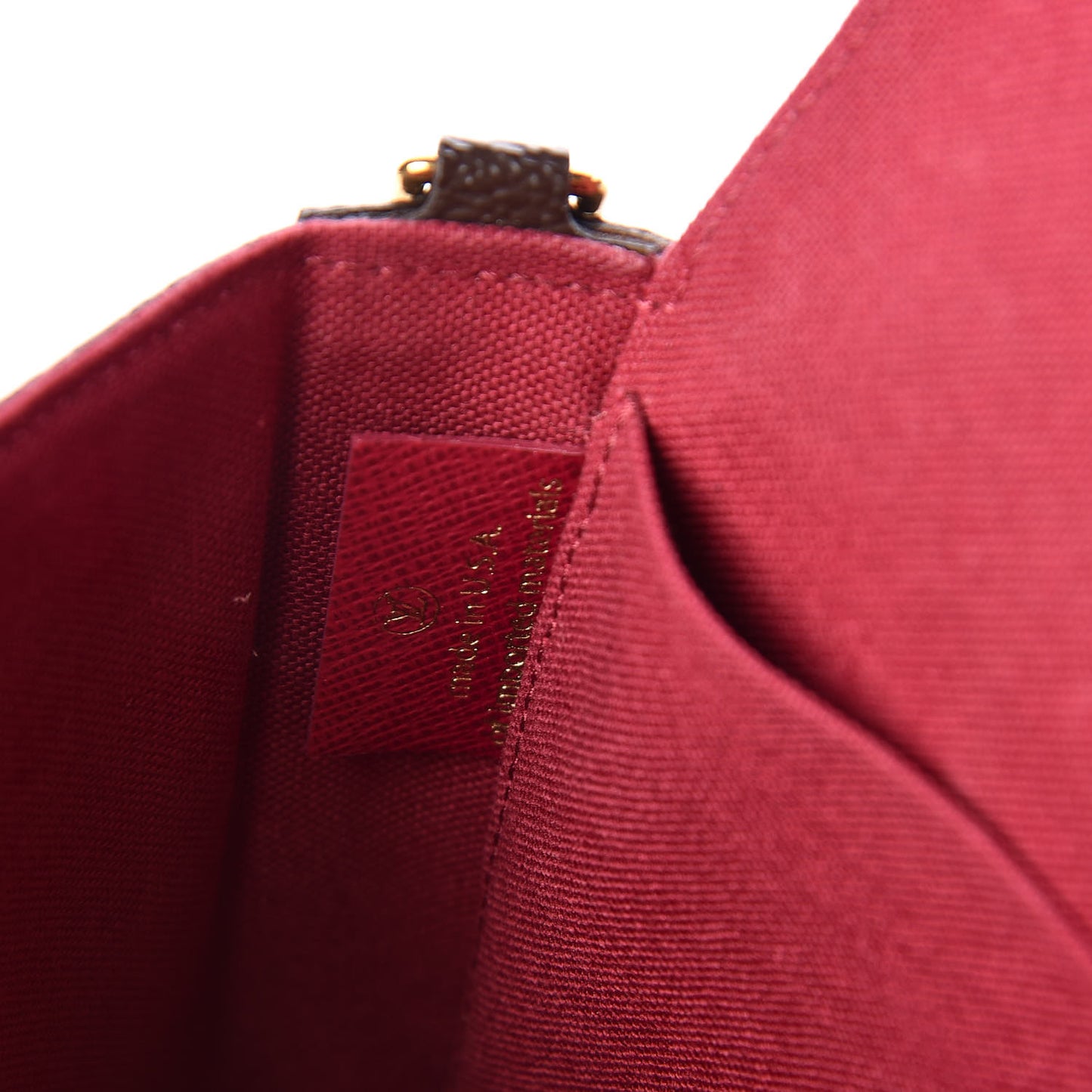 Monogram Pochette Felicie Chain Wallet Fuchsia
