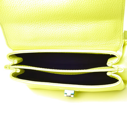 Balenciaga Grained Calfskin Le Dix Nano Soft Cartable Jaune Fluo 5 of 7