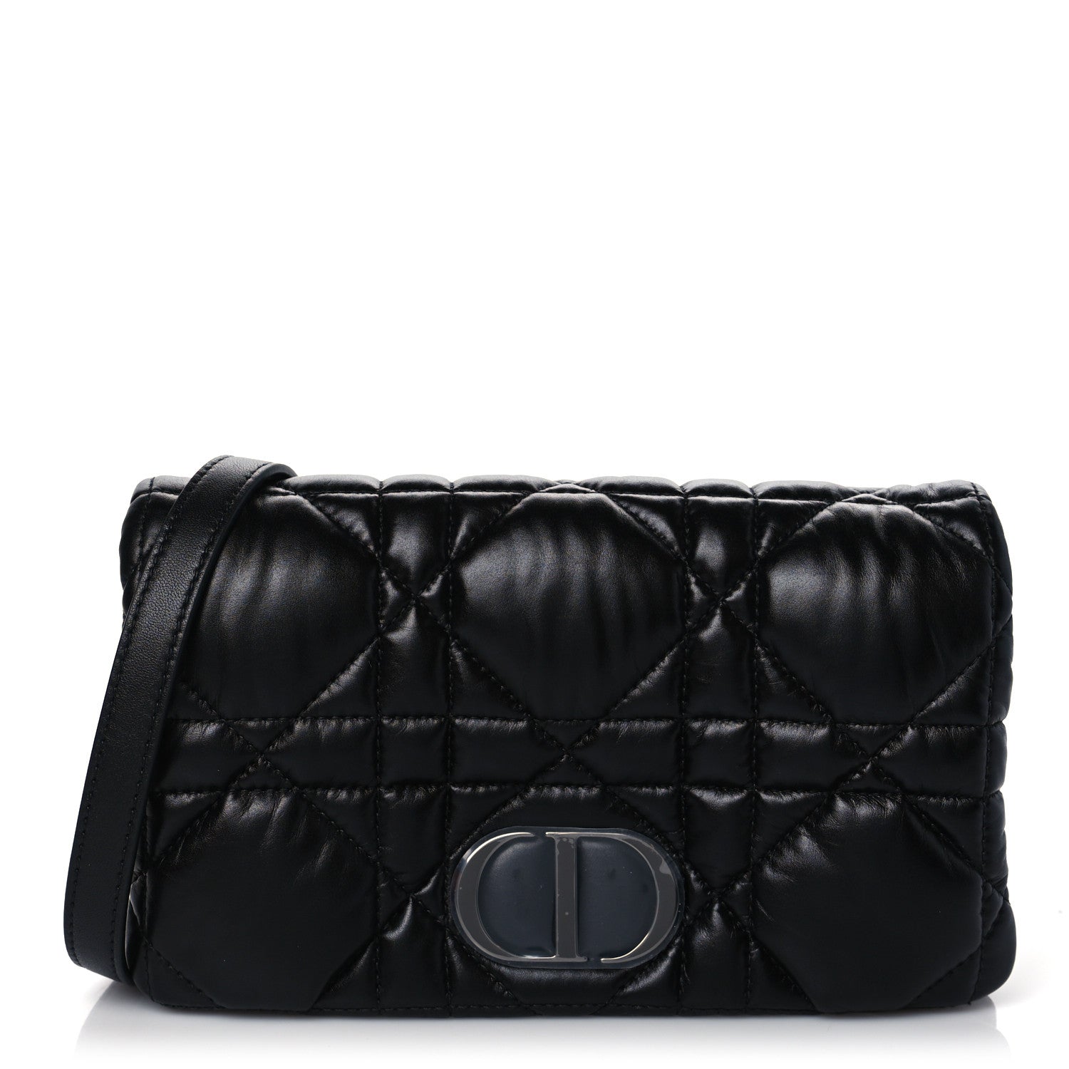 Christian Dior Calfskin Macrocannage Mini Caro Bag Black 1 of 9