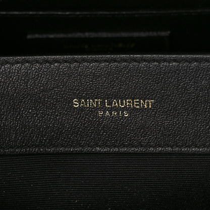 Saint Laurent Shiny Calfskin Medium Uptown Tote White 6 of 11