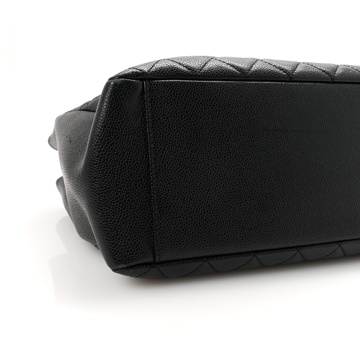 Caviar Quilted Grand Shopping Tote GST Black