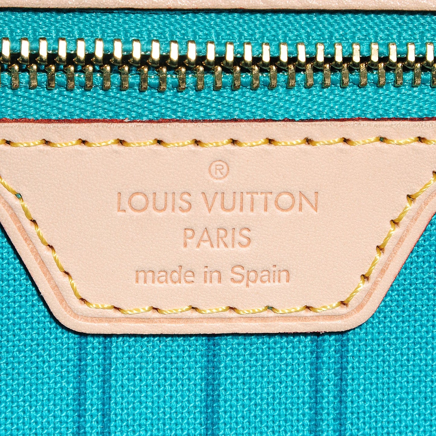 Monogram V Neverfull MM Turquoise