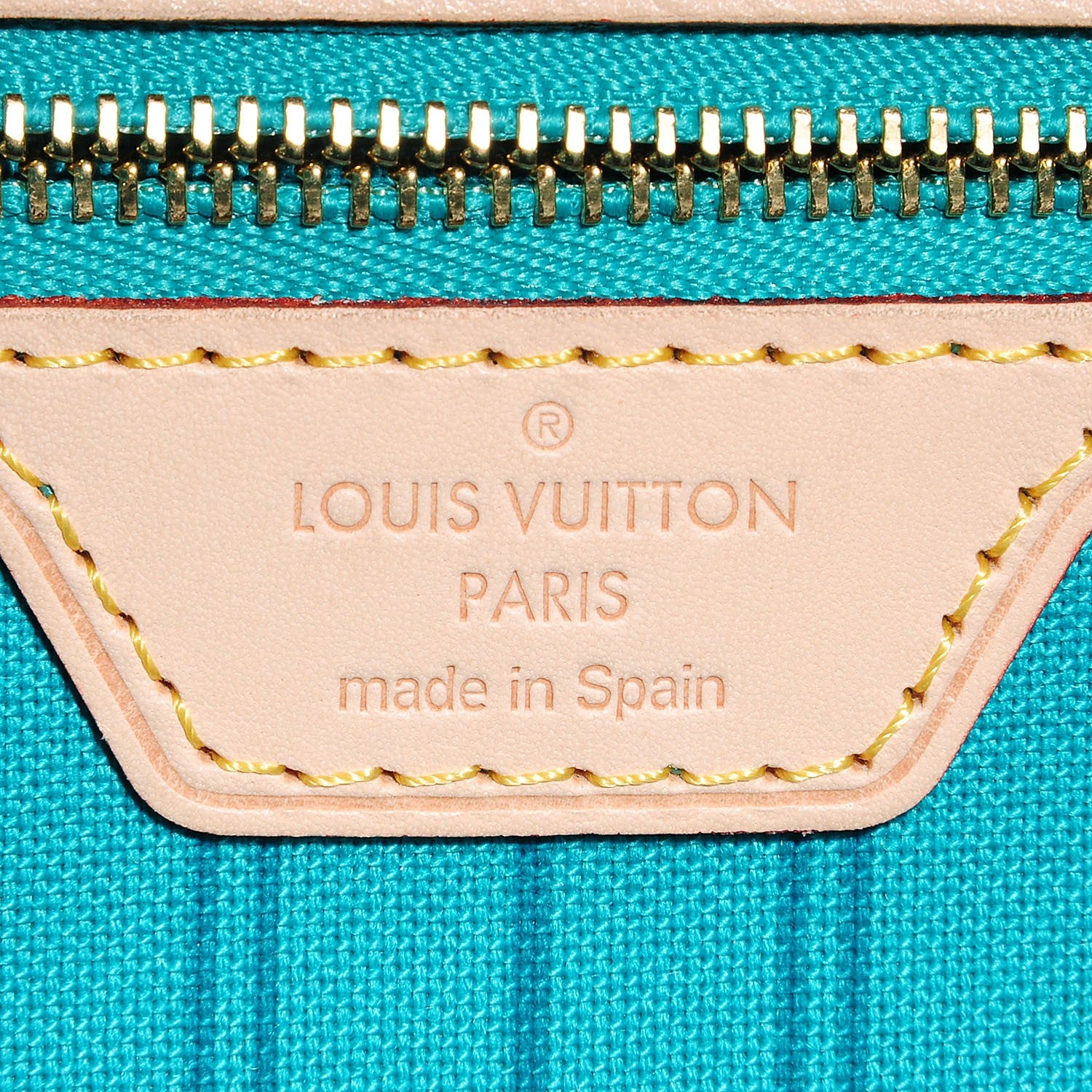 Louis Vuitton Monogram V Neverfull MM Turquoise 6 of 7