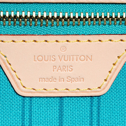 Louis Vuitton Monogram V Neverfull MM Turquoise 6 of 7