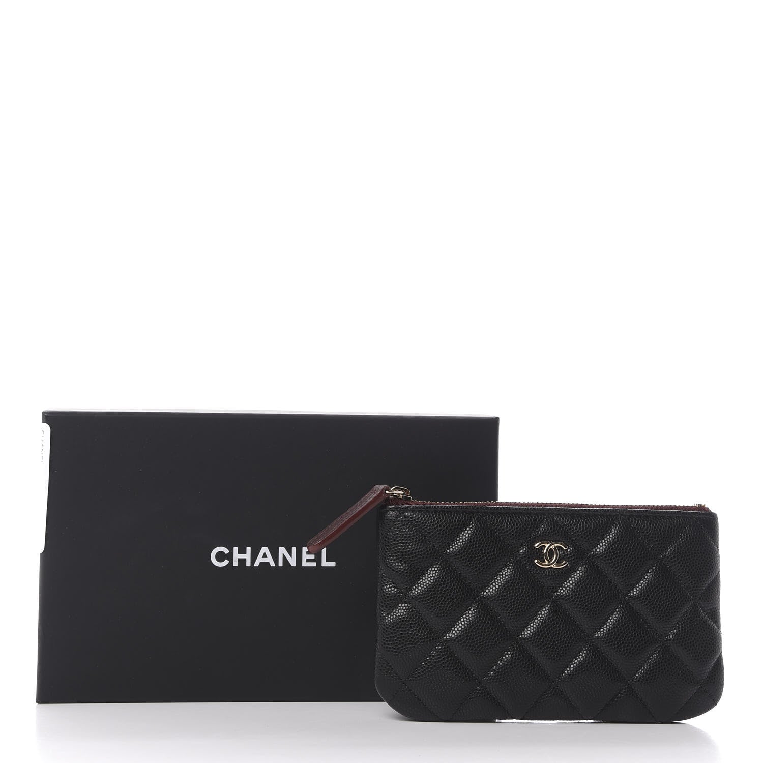 Chanel Caviar Quilted Small Cosmetic Case Black 11 of 11