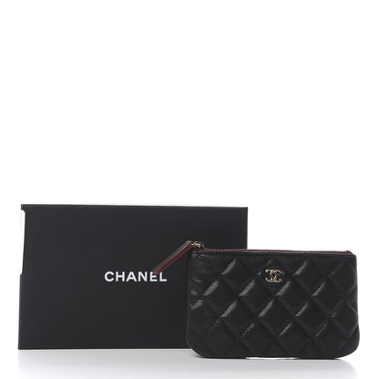 Chanel Caviar Quilted Small Cosmetic Case Black 11 of 11