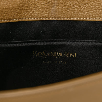 Saint Laurent Calfskin Monogram Large Belle De Jour Clutch Beige 6 of 9
