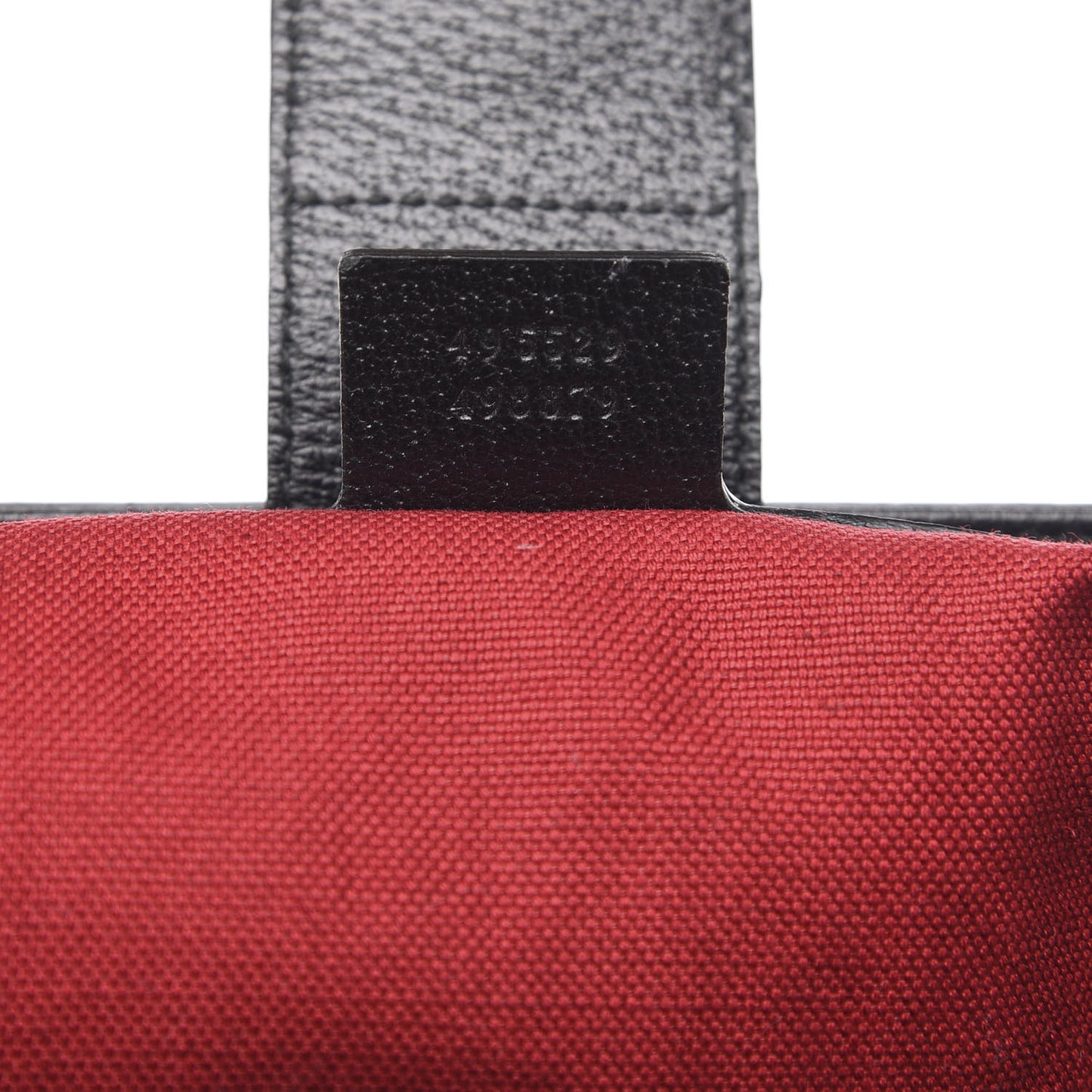 Textured Dollar Calfskin Web Tote Black