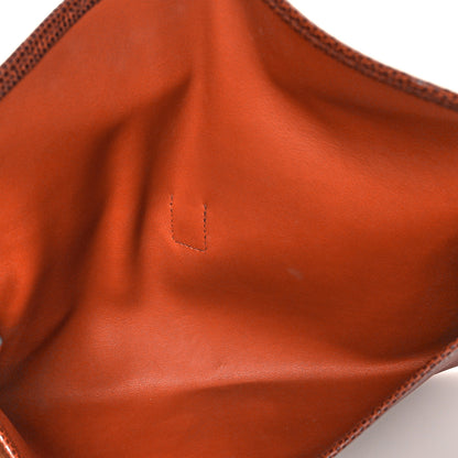 Hermes Swift Lizard Jige Elan Touch 29 Clutch Orange 5 of 9