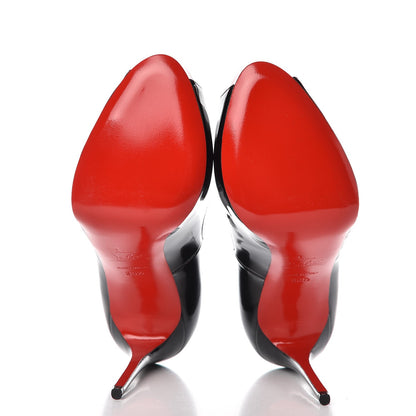 Christian Louboutin Patent New Very Prive 120 Pumps 36.5 Black Red 5 of 8