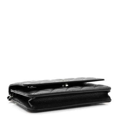 Chanel Caviar Quilted Wallet On Chain WOC Black 4 of 12