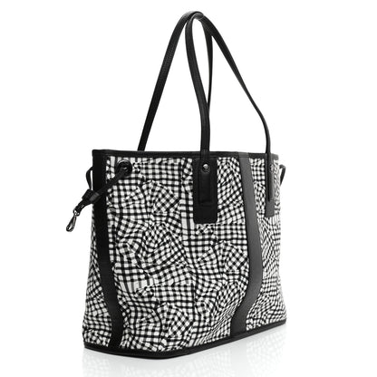 MCM Visetos Medium Reversible Shopper Tote Black 5 of 14