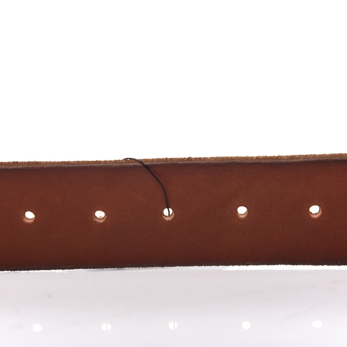 Calfskin Brass Feline Buckle Belt 90 36 Toscano