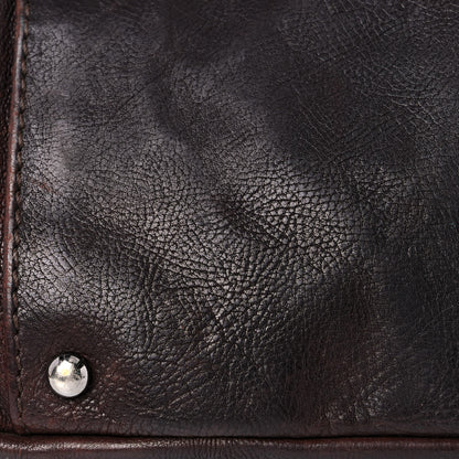 Chanel Calfskin Diamond Stitch Accordion Flap Brown 12 of 36