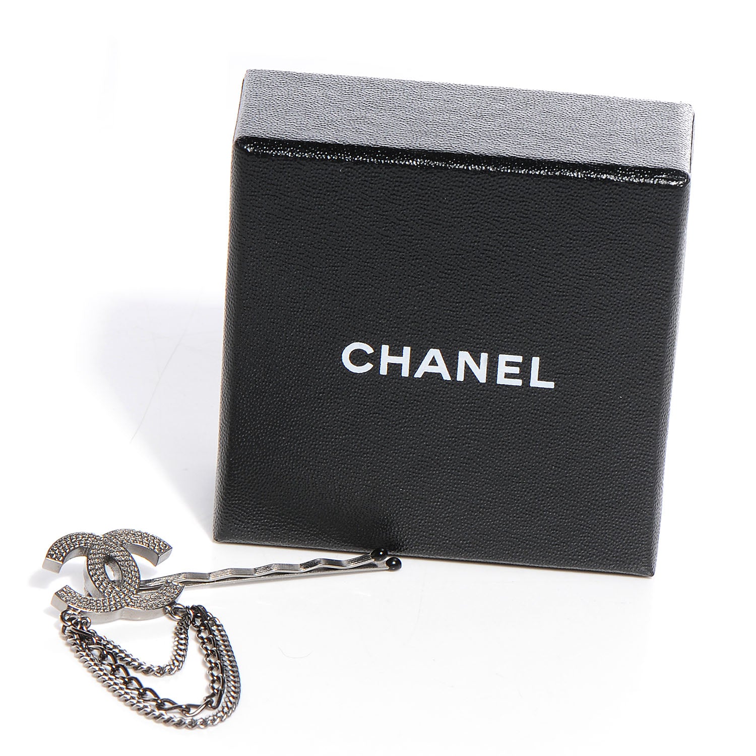 Chanel CC Triple Chain Hair Clip 5 of 5