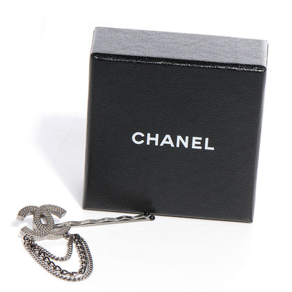 Chanel CC Triple Chain Hair Clip 5 of 5