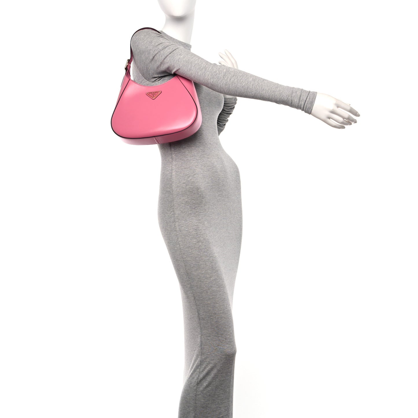 Box Calfskin Shoulder Bag Begonia