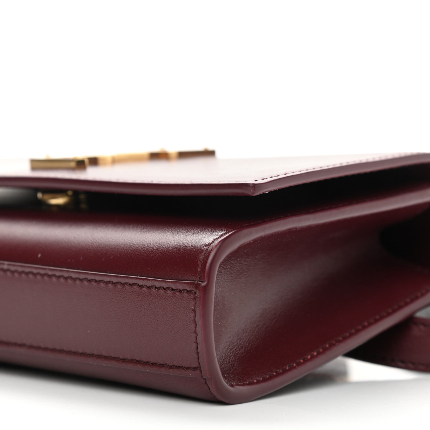 Saint Laurent Smooth Calfskin Monogram Kate Belt Bag Rouge Legion 9 of 10