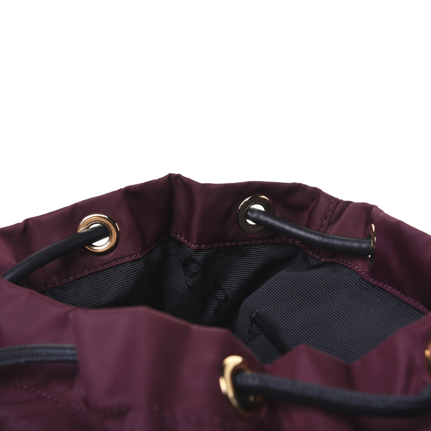 Nylon Small Rucksack Backpack Burgundy Red