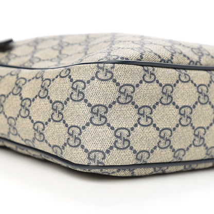 Gucci GG Plus Monogram Selleria Calfskin Medium Messenger Bag Beige Blue 8 of 10