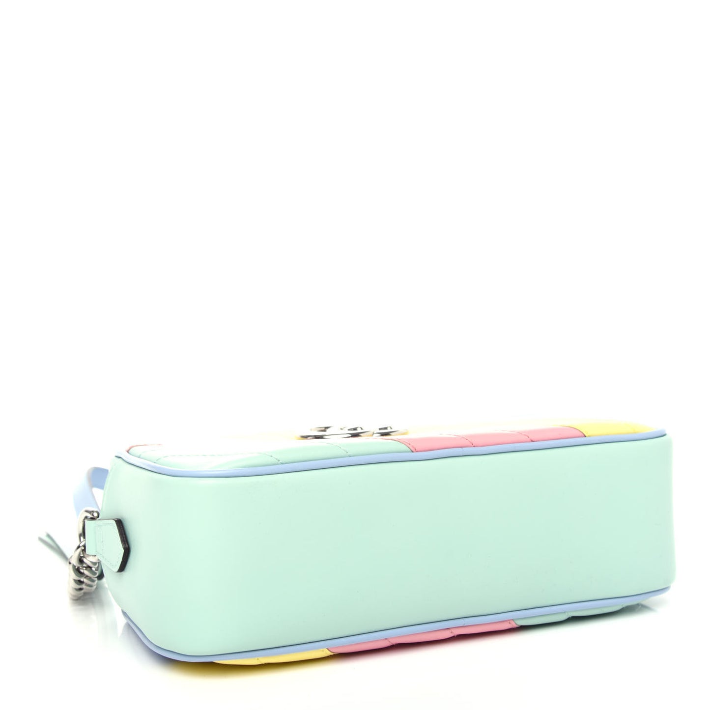 Calfskin Matelasse Diagonal Small GG Marmont Chain Shoulder Bag Multicolor Pastel