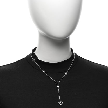 Tiffany Sterling Silver Heart Lariat Necklace 2 of 6