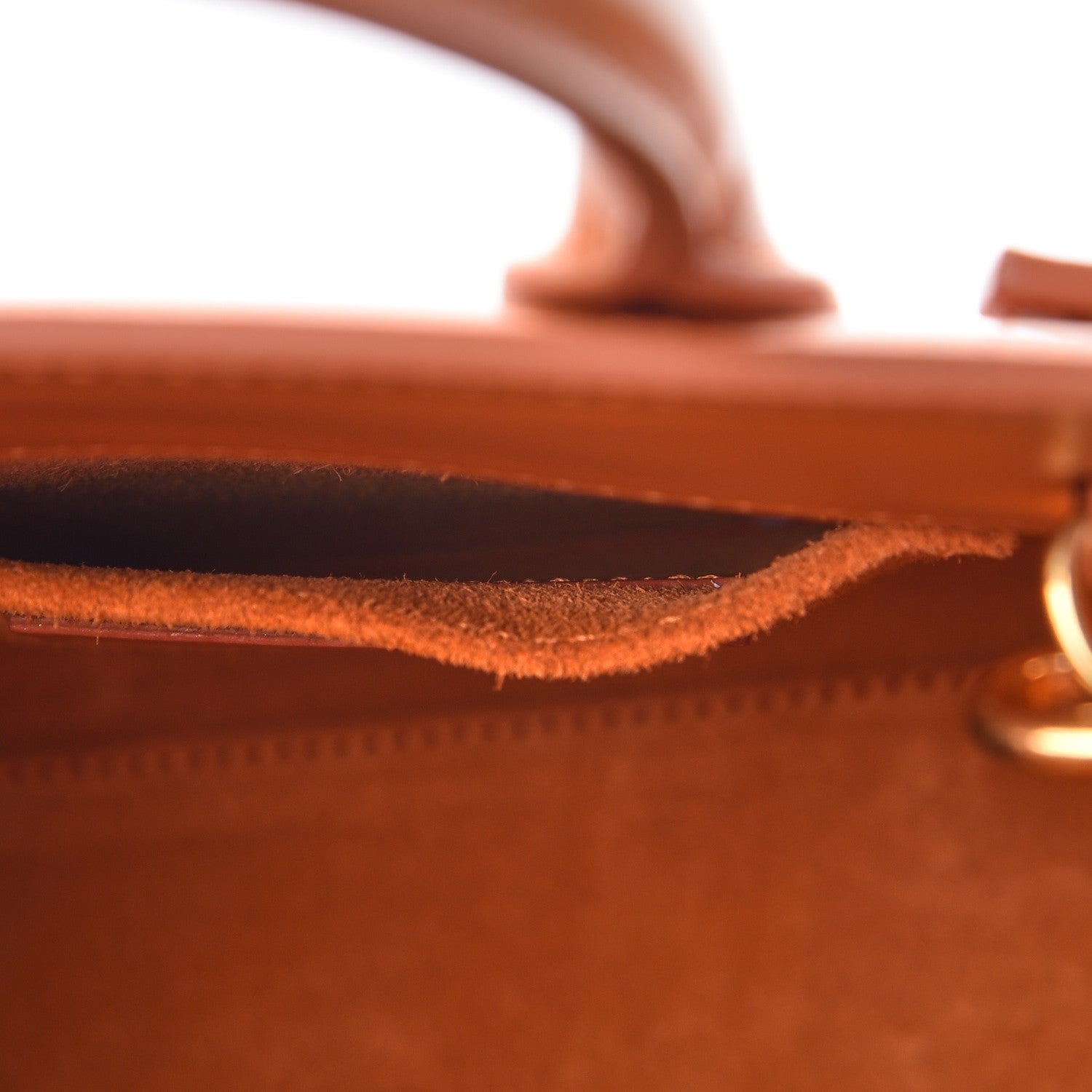Saint Laurent Calfskin Nano Sac De Jour Orange 7 of 9