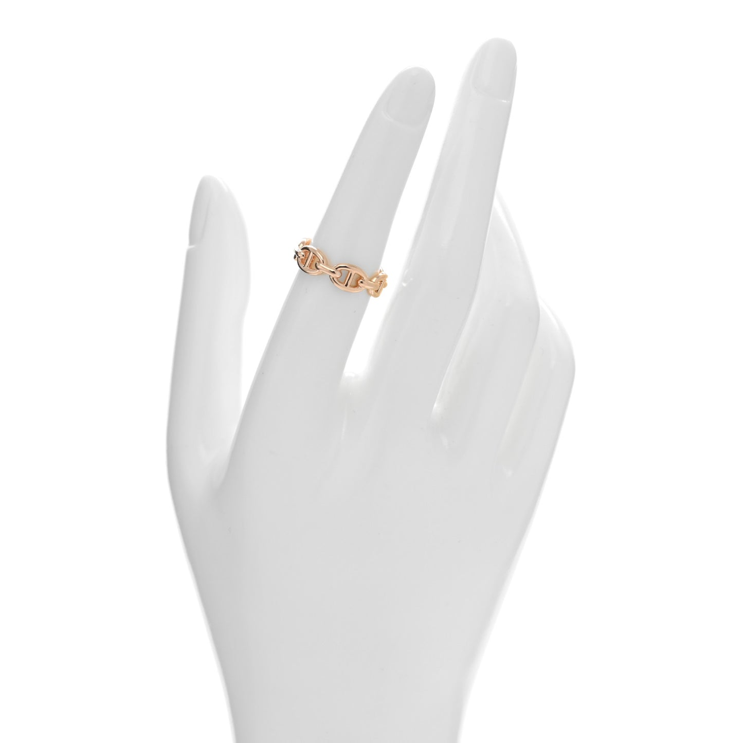 18K Rose Gold PM Chaine d'Ancre Enchainee Ring 52 6