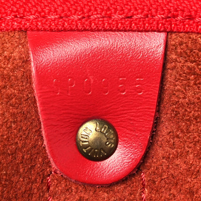 Louis Vuitton Epi Keepall 55 Castillan Red 7 of 32