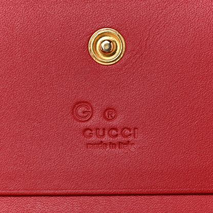Gucci GG Supreme Monogram Blooms Card Case Wallet Beige Blue Navy Hibiscus Red 6 of 8
