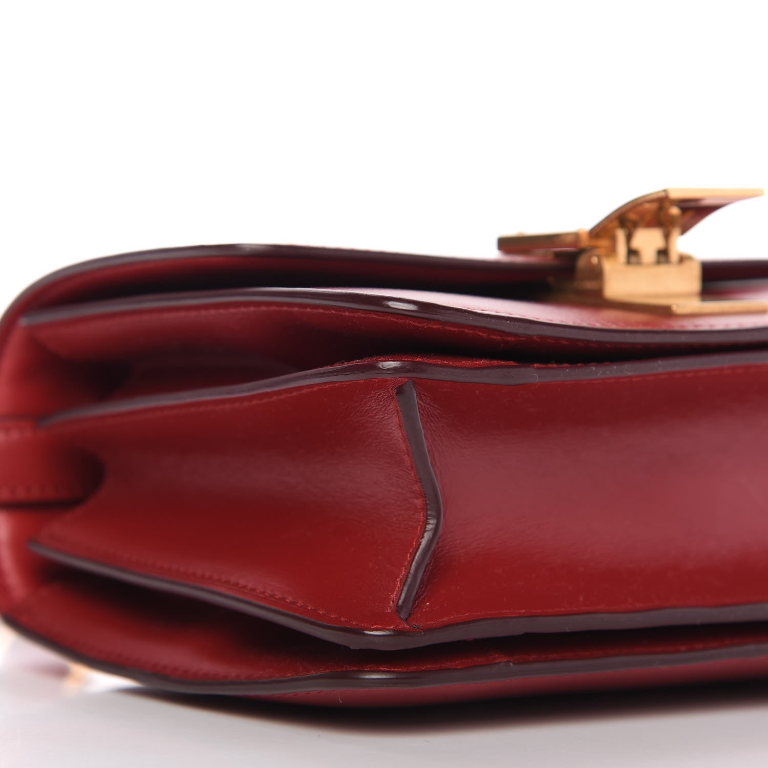 Celine Box Calfskin Small Classic Box Flap Bag Red 6 of 9