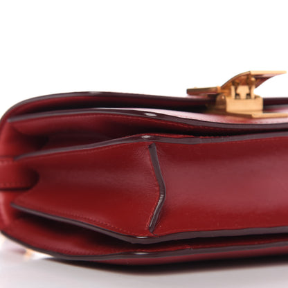 Celine Box Calfskin Small Classic Box Flap Bag Red 6 of 9