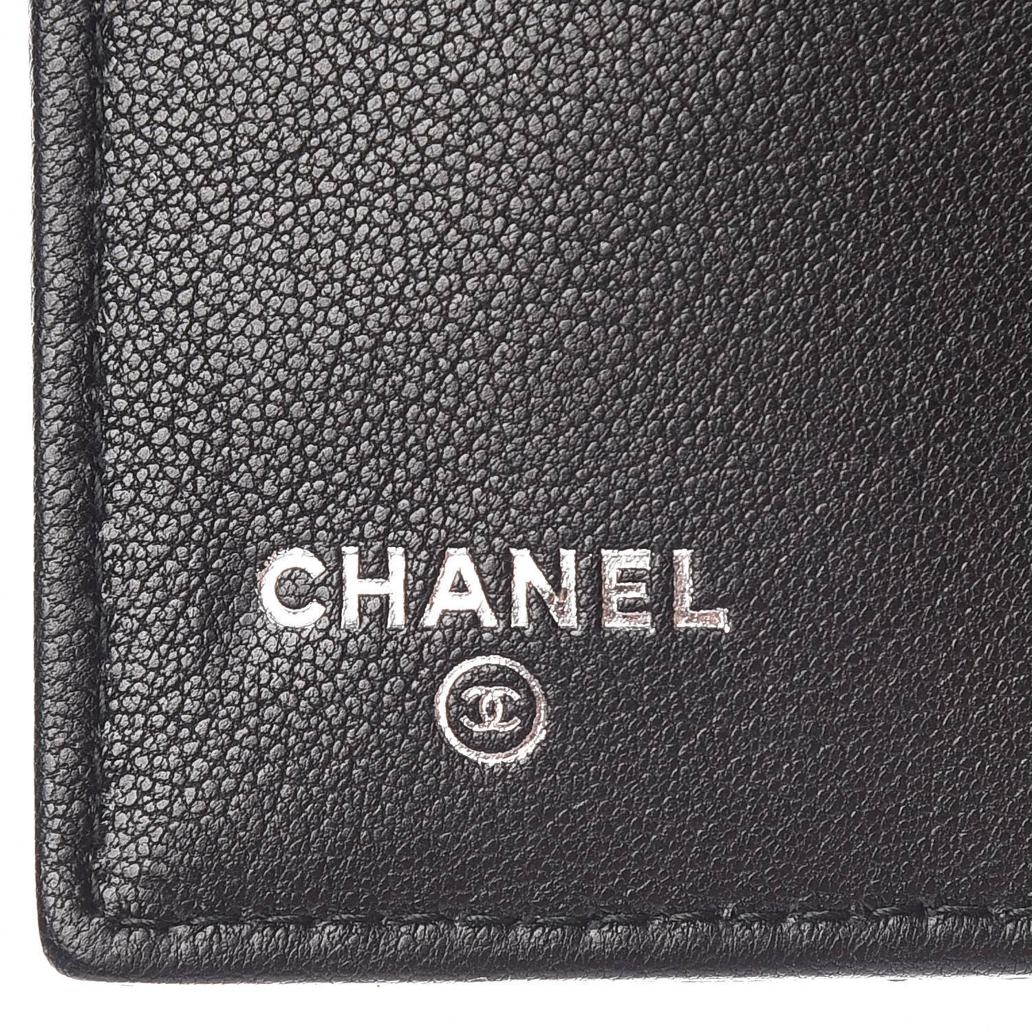 Chanel Lambskin Quilted CC Box Flap Wallet Black 6 of 8