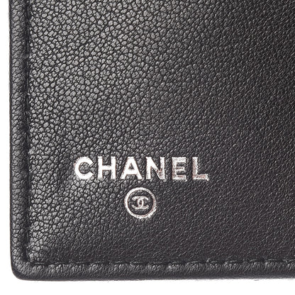 Chanel Lambskin Quilted CC Box Flap Wallet Black 6 of 8