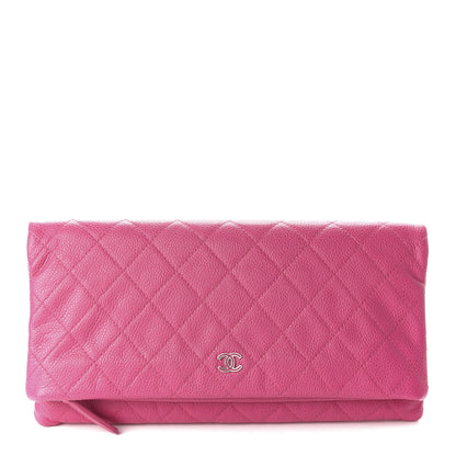 Chanel Caviar Quilted CC Beauty Clutch Pink 1 of 9