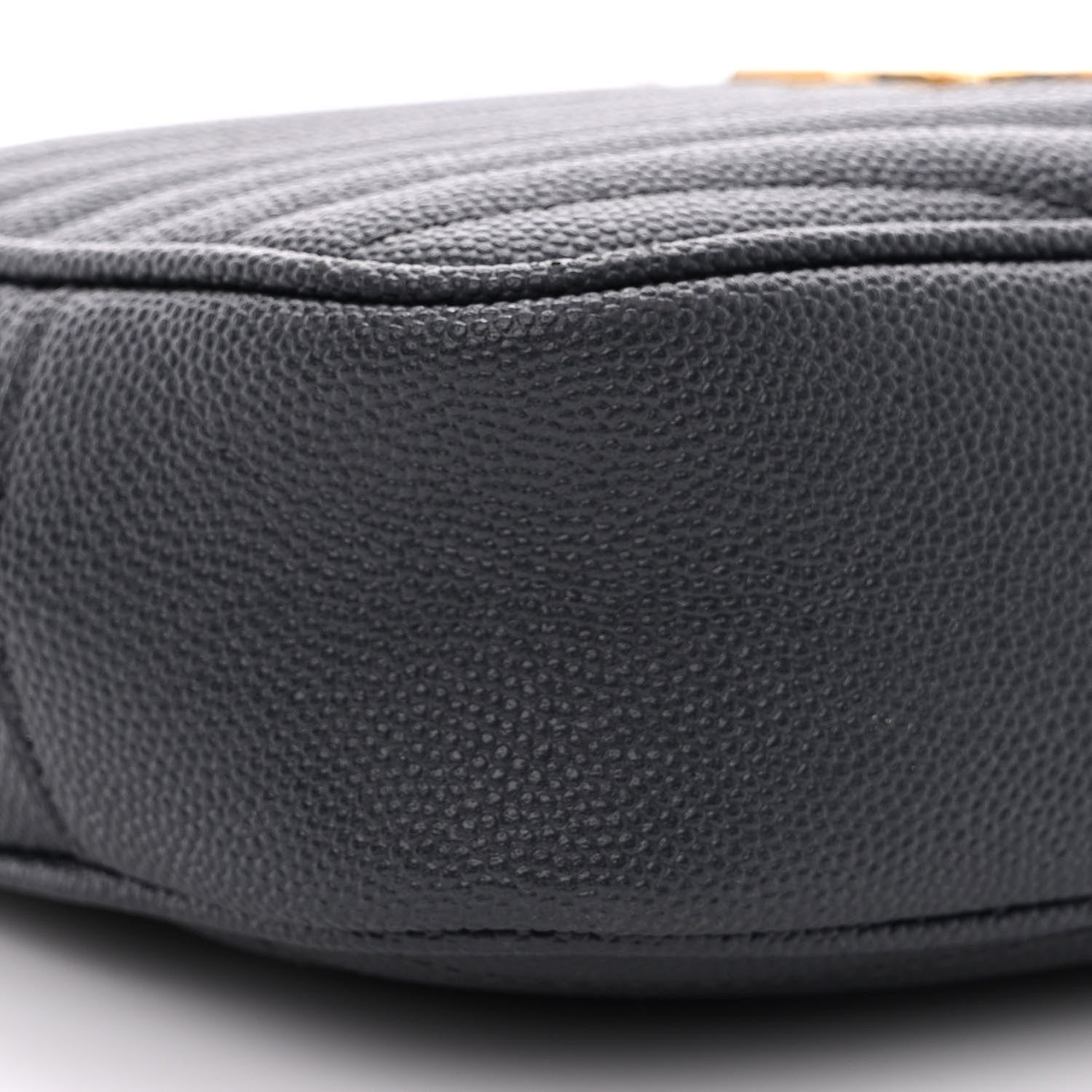 Saint Laurent Grain De Poudre Matelasse Monogram Mini Lou Camera Bag Dark Smog 9 of 10