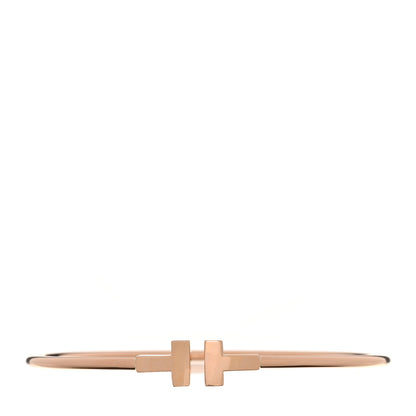Tiffany 18K Rose Gold T Wire Bracelet 1 of 4