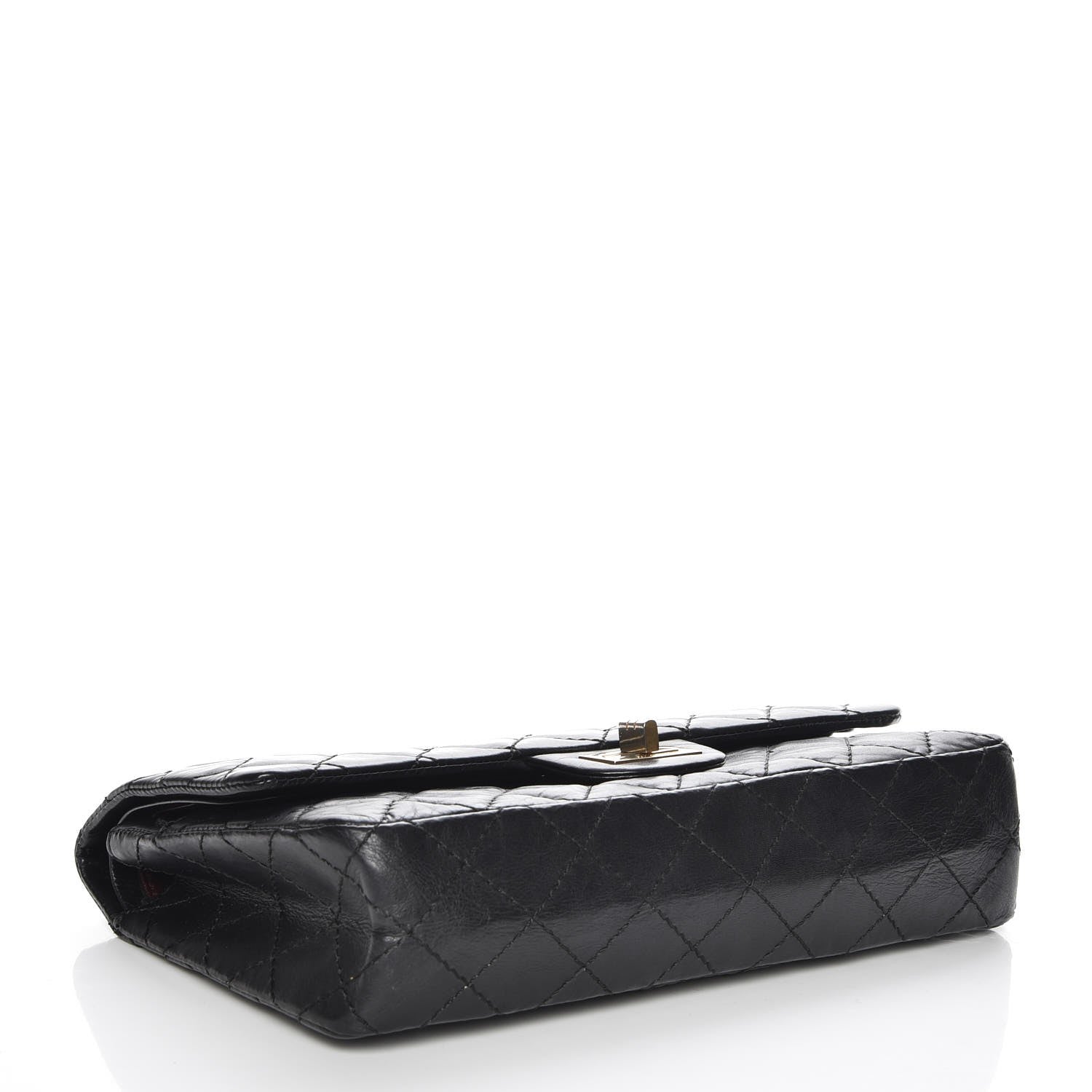 Chanel Aged Calfskin Quilted 2.55 Pearls Reissue 225 Flap Black 4 of 7
