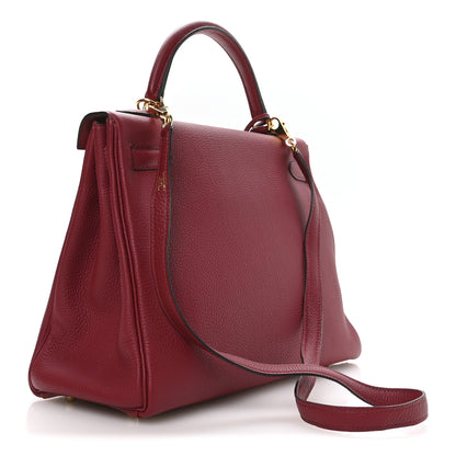 Hermes Togo Kelly Retourne 32 Rubis 3 of 10
