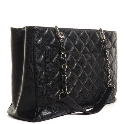 Chanel Caviar Grand Shopping Tote GST Black 3 of 8