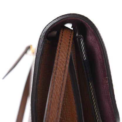 Burberry Derby Calfskin House Check Small Macken Crossbody Bag Tan 11 of 16