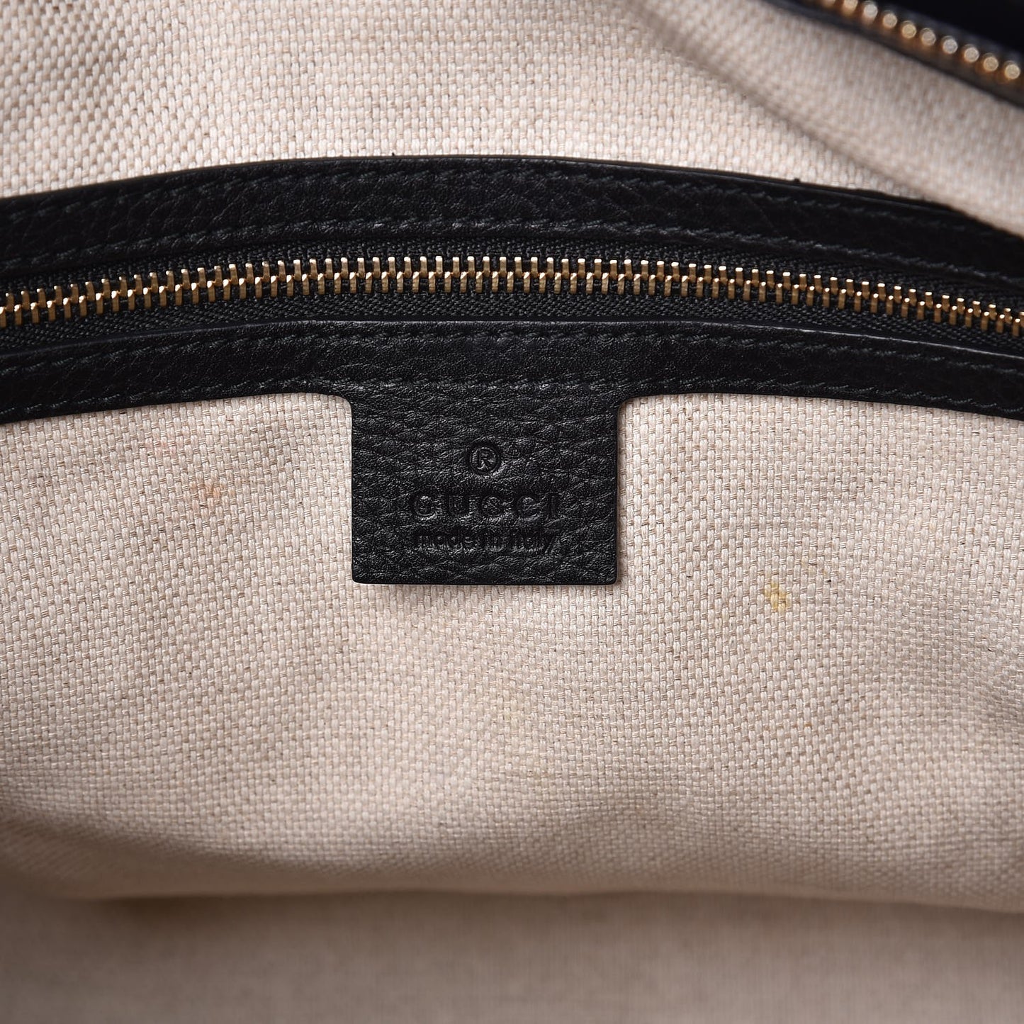 Pebbled Calfskin Small Soho Top Handle Bag Black