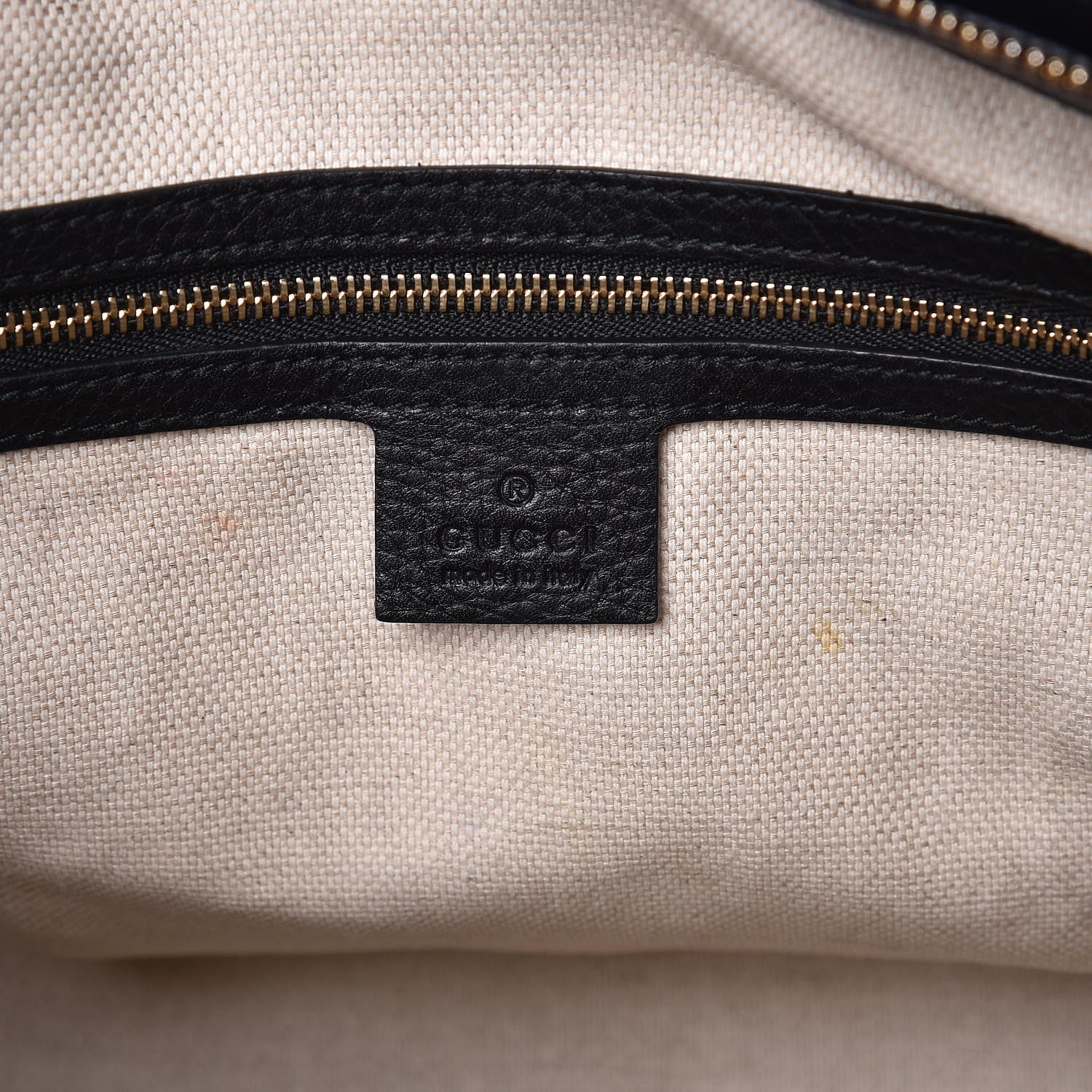 Gucci Pebbled Calfskin Small Soho Top Handle Bag Black 6 of 8