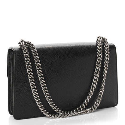 Gucci Pebbled Calfskin Small Dionysus Shoulder Bag Black 3 of 9