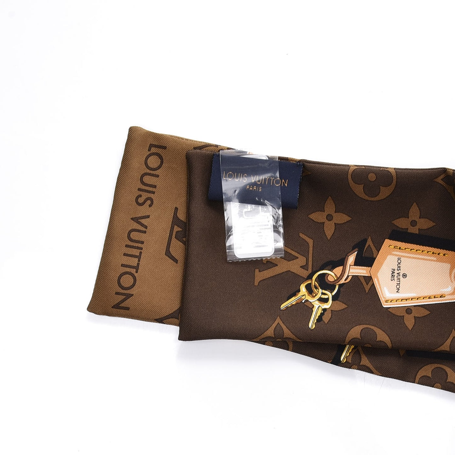 Silk Monogram Confidential Bandeau Brown