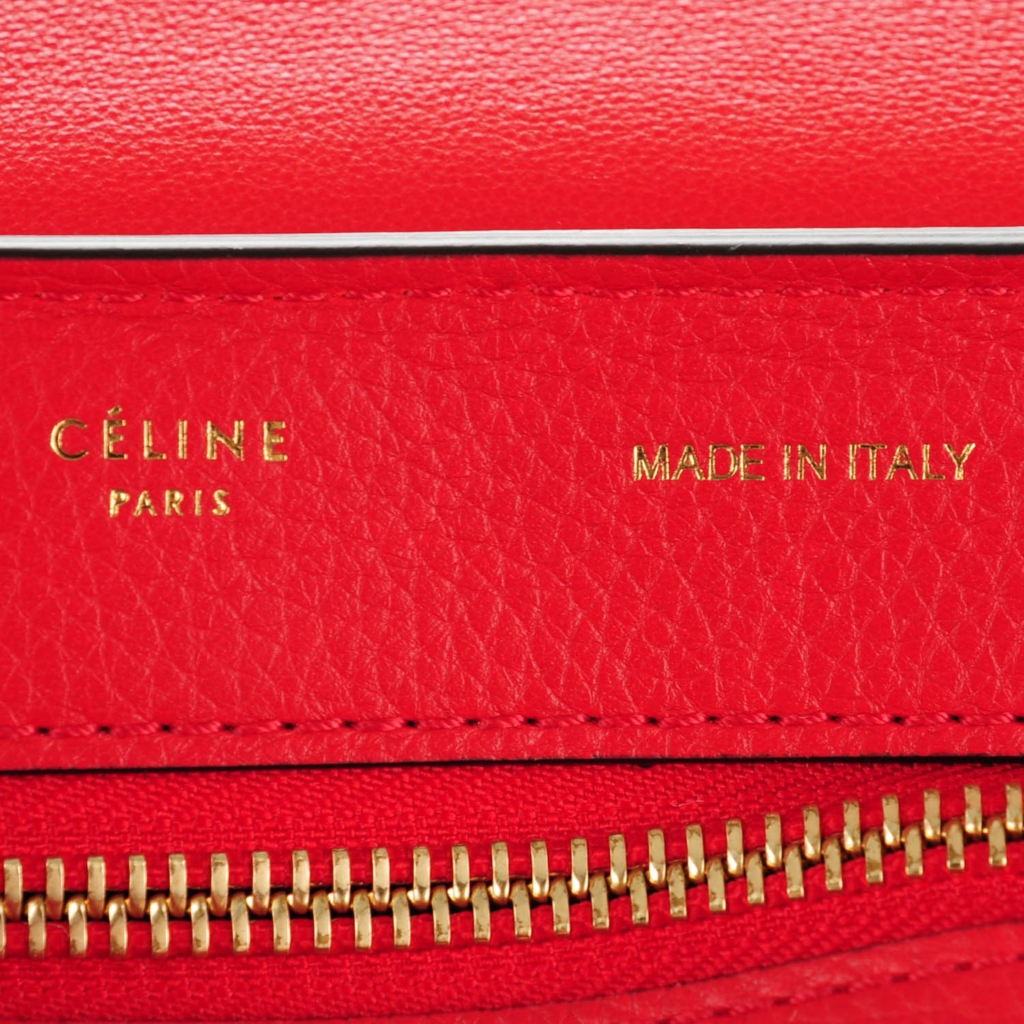 Drummed Calfskin Suede Medium Trapeze Coquelicot