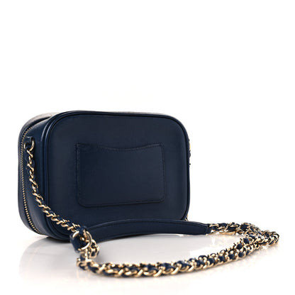 Chanel Lambskin CC Mania Camera Case Blue 2 of 8