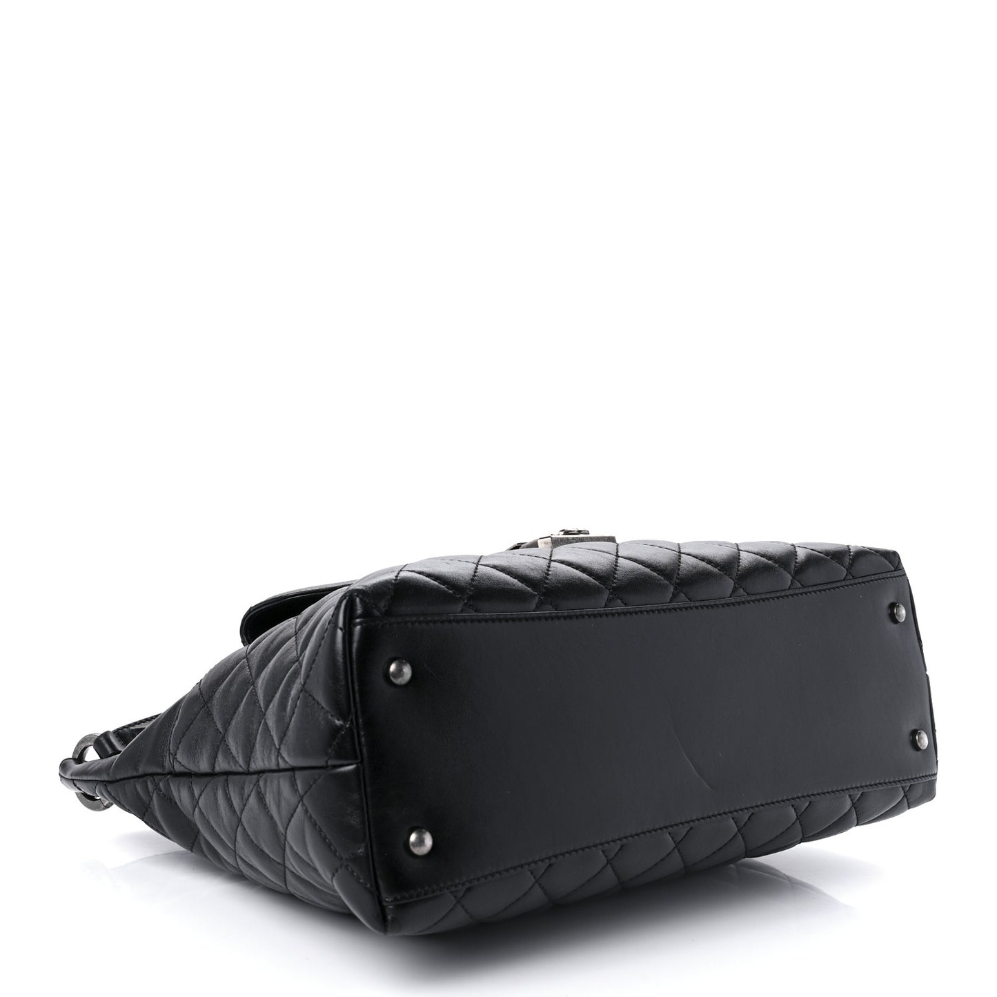 Aged Calfskin Quilted Mad About Quilting Hobo Black