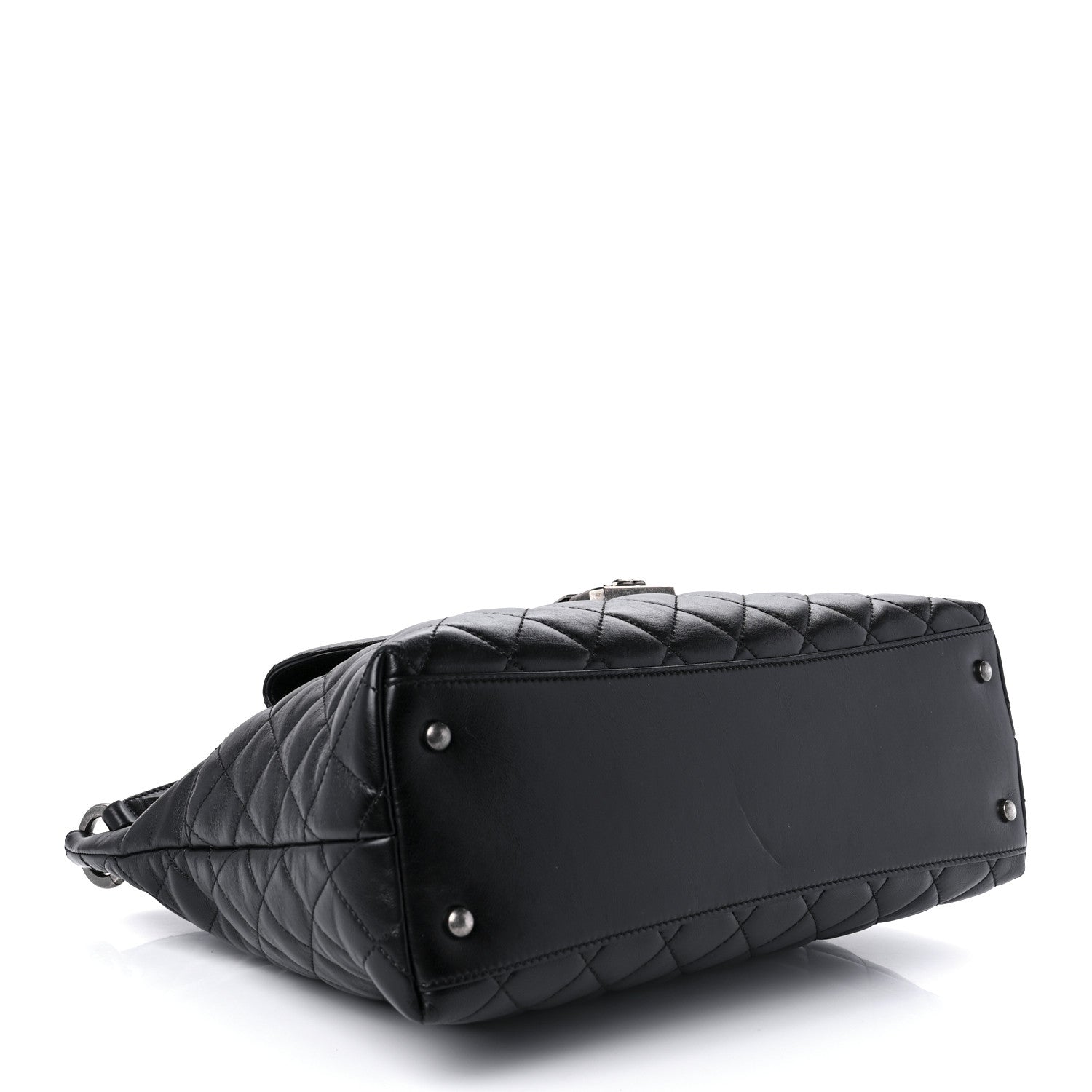 Chanel Aged Calfskin Quilted Mad About Quilting Hobo Black 3 of 9