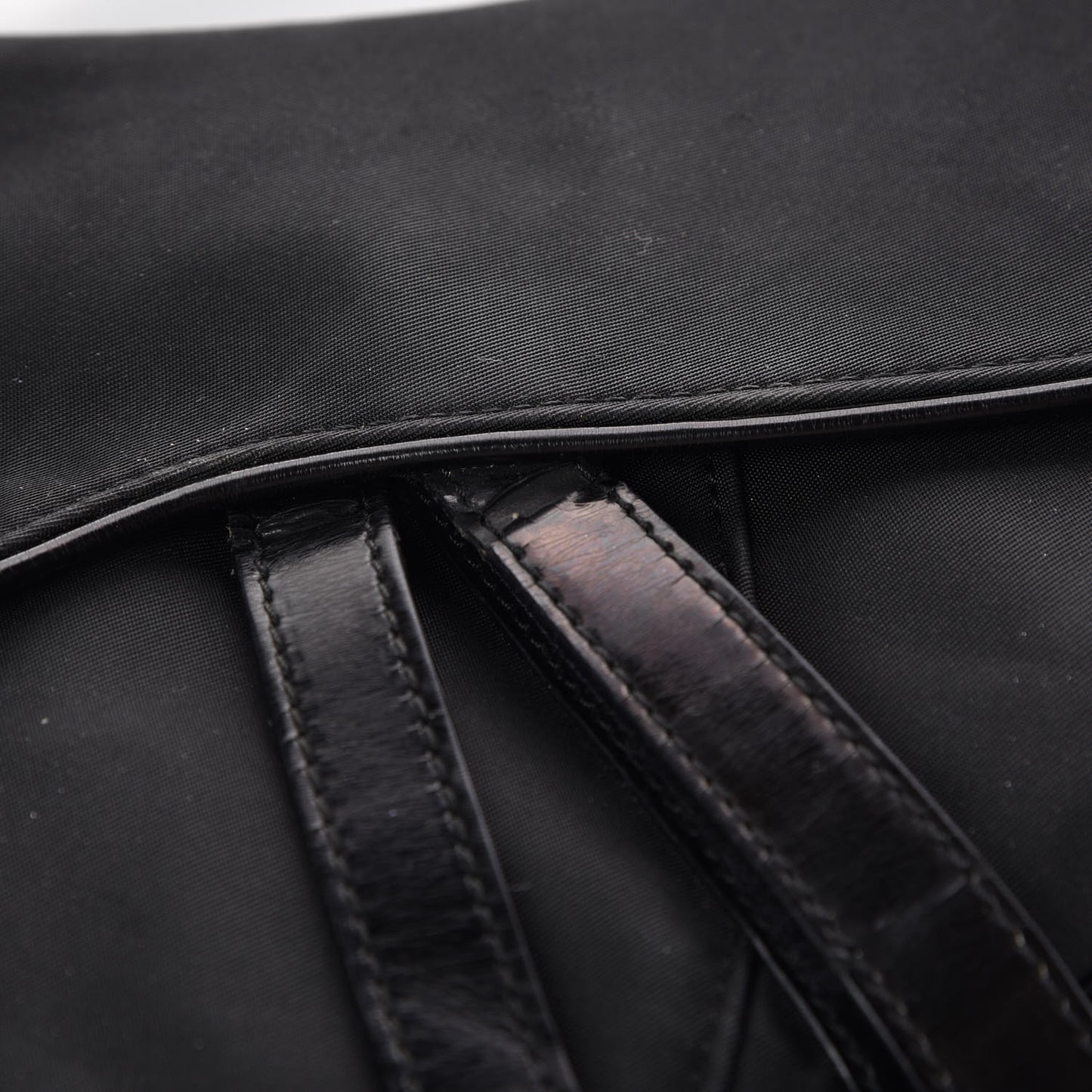 Nylon Saddle Bag Black